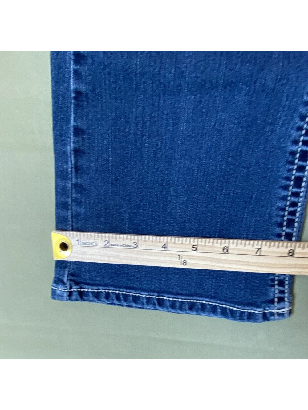 WallFlower Girls Bootcut Stretch Denim Jeans Blue Size 7 Adjustable Waist